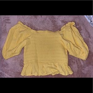 Cute cropped off the shoulder blouse / never worn